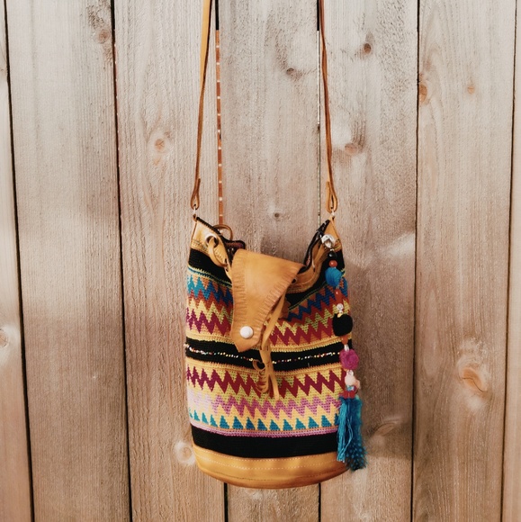 Hand crafted Handbags - 🔝🔝Tribal leather crossbody bag❤